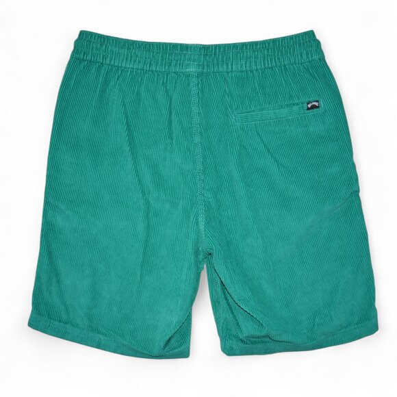 Billabong Mens Loose Fit Corduroy Shorts Green Size M Green Longrider Surf/Skate - Picture 3 of 10